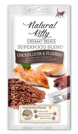 Natural Kitty Natural Kitty Sos Superfood KURCZAK WĄTRÓBKA 4x12g