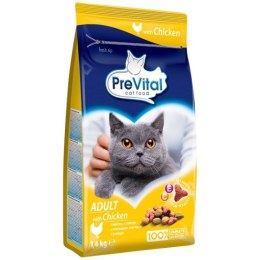 PREVITAL PREVITAL - Z kurczakiem - Pełnoporcjowa karma dla dorosłych kotów - karma sucha - 1,4kg