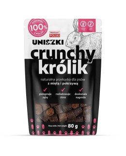 UNISZKI UNISZKI Crunchy królik - Mięta Pokrzywa 80g