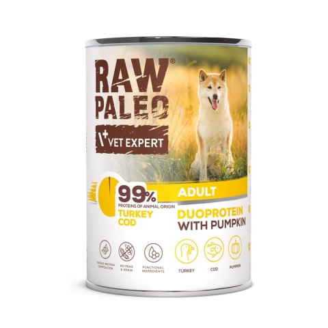 VetExpert Raw Paleo Turkey&Cod Puppy Can 400g