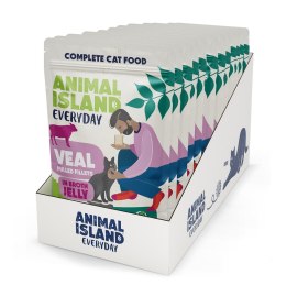 ANIMAL ISLAND Animal Island NEW JELLY EVERYDAY 12-PACK SASZETKA 12X85g cielęcina w galaretce