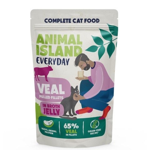 ANIMAL ISLAND Animal Island NEW JELLY EVERYDAY 4-PACK SASZETKA 4X85g dróg z wątróbką, cielęcina ANIMAL ISLAND Animal Island NEW JELLY EVERYDAY 4-PACK SASZETKA 4X85g dróg z wątróbką, cielęcina