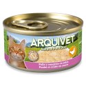 ARQUIVET ARQUIVET puszka dla kota kurczak w sosie z łososiem 80g