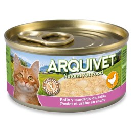 ARQUIVET ARQUIVET puszka dla kota kurczak w sosie z łososiem 80g