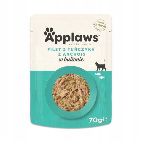 Applaws APPLAWS CAT Tuńczyk Anchois, wodorosty w rosole 70g Applaws APPLAWS CAT Tuńczyk Anchois, wodorosty w rosole 70g