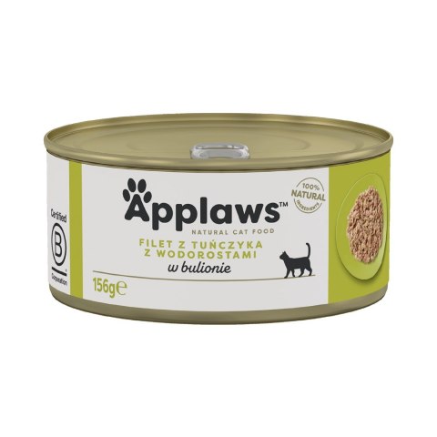 Applaws Applaws Cat Tin Tuna Fillet with Seaweed 156g Applaws Applaws Cat Tin Tuna Fillet with Seaweed 156g