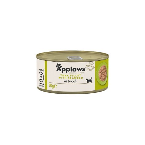 Applaws Applaws Cat Tin Tuna Fillet with Seaweed 70g Applaws Applaws Cat Tin Tuna Fillet with Seaweed 70g
