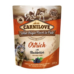 CARNILOVE CARNILOVE DOG POUCH OSTRICH&BLACKBERRIES 300G