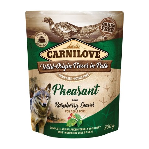 CARNILOVE CARNILOVE DOG POUCH PHEASANT&RASPBERRY 300G
