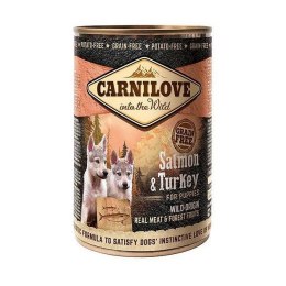 CARNILOVE CARNILOVE Into the Wild Salmon&Turkey for Puppies - mokra karma dla psa - 400 g