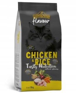 DIVINUS Divinus FLAVOUR dla kota kurczak z ryżem 18 kg