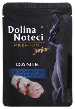 DOLINA NOTECI DOLINA NOTECI Premium Danie z dorszem i sardynką - mokra karma dla kociąt - 85 g