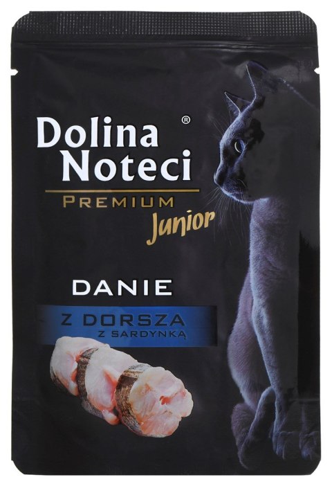 DOLINA NOTECI DOLINA NOTECI Premium Danie z dorszem i sardynką - mokra karma dla kociąt - 85 g DOLINA NOTECI DOLINA NOTECI Premium Danie z dorszem i sardynką - mokra karma dla kociąt - 85 g