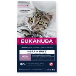 EUKANUBA EUKANUBA Grain Free kitten salmon - sucha karma dla kota - 2 kg