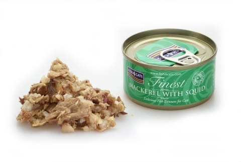 FISH4DOGS Fish4Cats Finest Makrela z Kałamarnicami 70g FISH4DOGS Fish4Cats Finest Makrela z Kałamarnicami 70g