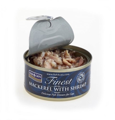 FISH4DOGS Fish4Cats Finest Makrela z Krewetkami 70g FISH4DOGS Fish4Cats Finest Makrela z Krewetkami 70g