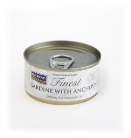 FISH4DOGS Fish4Cats Finest Sardynka z Anchoisi 70g