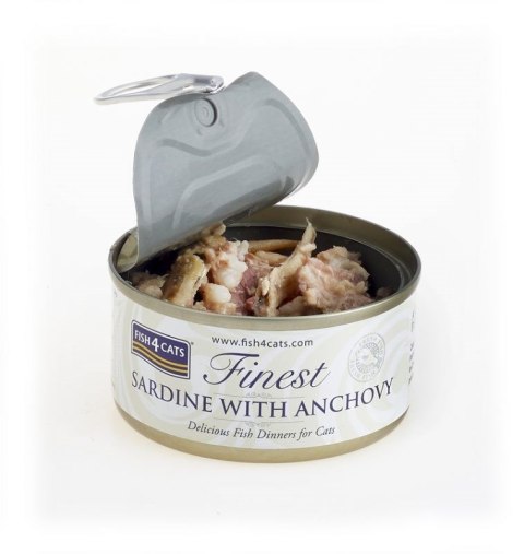 FISH4DOGS Fish4Cats Finest Sardynka z Anchoisi 70g FISH4DOGS Fish4Cats Finest Sardynka z Anchoisi 70g