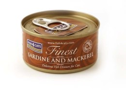 FISH4DOGS Fish4Cats Finest Sardynka z Makrelą 70g