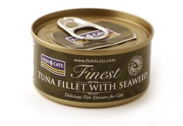 FISH4DOGS Fish4Cats Finest filet z Tuńczyka z Algami 70g
