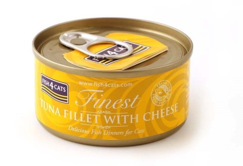 FISH4DOGS Fish4Cats Finest filet z Tuńczyka z Serem 70g FISH4DOGS Fish4Cats Finest filet z Tuńczyka z Serem 70g