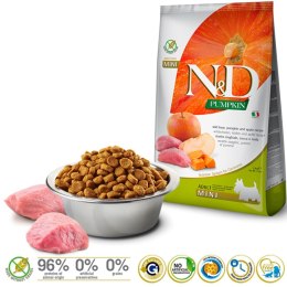 Farmina FARMINA N&D GF Pumpkin, Boar&Apple Adult Mini - sucha karma dla psa - 800 g