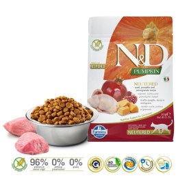 Farmina FARMINA N&D Pumpkin Cat Quail and Pomegranate Neutered Adult - sucha karma dla kota - 300 g