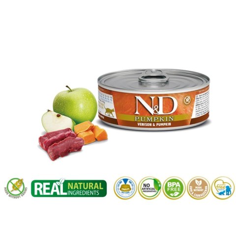 Farmina FARMINA N&D Pumpkin Venison & Pumpkin - mokra karma dla kota - 70 g Farmina FARMINA N&D Pumpkin Venison & Pumpkin - mokra karma dla kota - 70 g