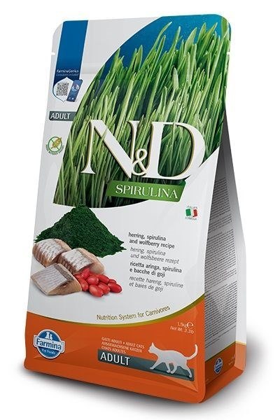 Farmina FARMINA N&D Spirulina Herring - sucha karma dla kota - 1.5 kg Farmina FARMINA N&D Spirulina Herring - sucha karma dla kota - 1.5 kg