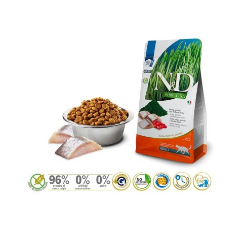 Farmina FARMINA N&D Spirulina Herring - sucha karma dla kota - 1.5 kg Farmina FARMINA N&D Spirulina Herring - sucha karma dla kota - 1.5 kg