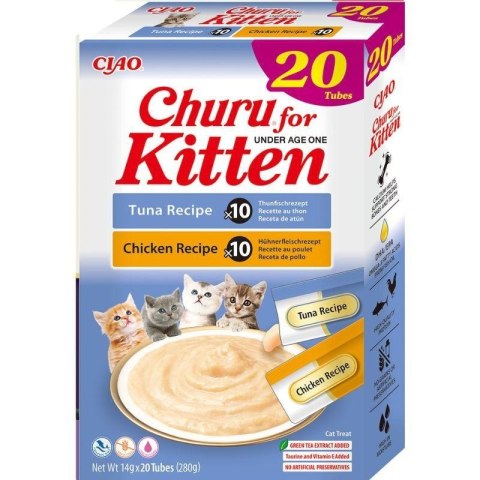 INABA INABA CAT CHURU KITTEN VARIETY przysmak dla kota 20x14g (280g) INABA INABA CAT CHURU KITTEN VARIETY przysmak dla kota 20x14g (280g)