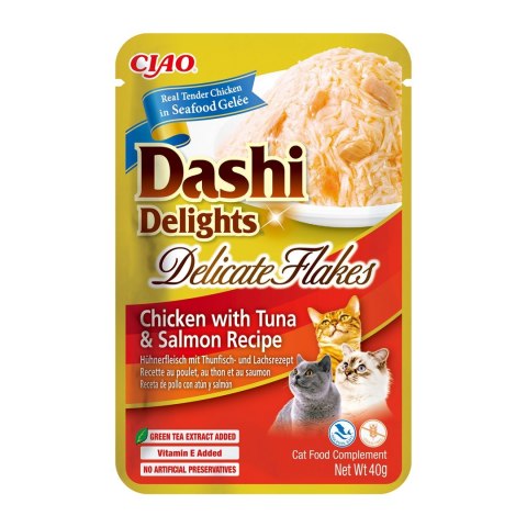 INABA INABA CAT DASHI DELIGHTS FLAKES CHICK.TUN&SALM 40g