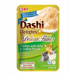 INABA INABA CAT DASHI DELIGHTS FLAKES CHICK.TUN&SCAL 40g