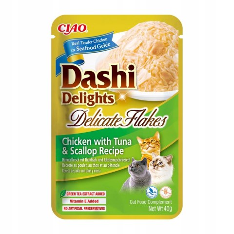 INABA INABA CAT DASHI DELIGHTS FLAKES CHICK.TUN&SCAL 40g INABA INABA CAT DASHI DELIGHTS FLAKES CHICK.TUN&SCAL 40g