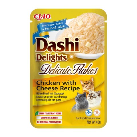INABA INABA CAT DASHI DELIGHTS FLAKES CHICKEN CHEESE 40g