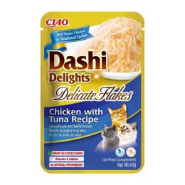 INABA INABA CAT DASHI DELIGHTS FLAKES CHICKEN TUNA 40g