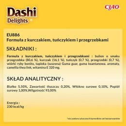 INABA INABA CAT DASHI DELIGHTS SILKY CHICK.TUN&SCAL 40g