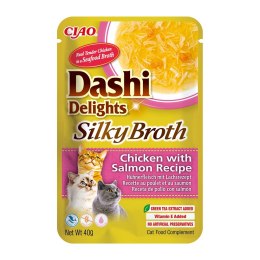 INABA INABA CAT DASHI DELIGHTS SILKY CHICKEN SALMON 40g