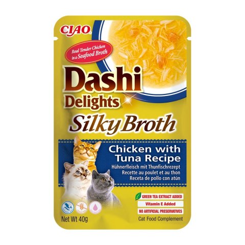 INABA INABA CAT DASHI DELIGHTS SILKY CHICKEN TUNA 40g