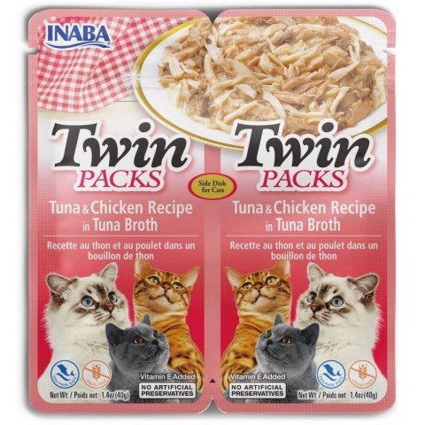 INABA INABA CAT TWIN TUNA & CHICKEN 2x40g