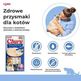 INABA INABA CHURU tuńczyk/wołowina przysmak kot 4x14g
