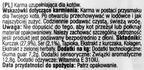 INABA Przysmak CHURU Kurczak z serem dla kota 4x14g INABA Przysmak CHURU Kurczak z serem dla kota 4x14g
