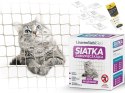 LINAREM LINAREM Zestaw siatka na balkon dla kota, przeciw ptakom, bez wiercenia 3x2m