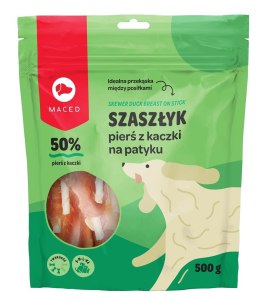 MACED MACED Szaszłyk pierś z kaczki na patyku - przysmak dla psa - 500 g