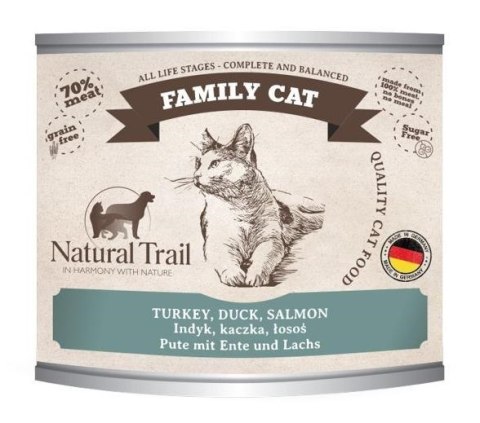 Natural Trail NATURAL TRAIL Cat Family Turkey,Duck,Salmon 200g Natural Trail NATURAL TRAIL Cat Family Turkey,Duck,Salmon 200g