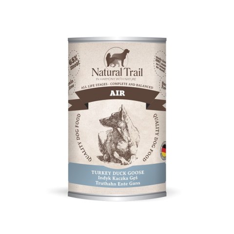 Natural Trail NATURAL TRAIL Indyk,kaczka,gęś karma dla psa 400g Natural Trail NATURAL TRAIL Indyk,kaczka,gęś karma dla psa 400g