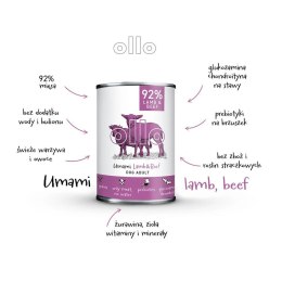 OLLO Ollo Umami Jagnięcina i Wołowina 400 g promo