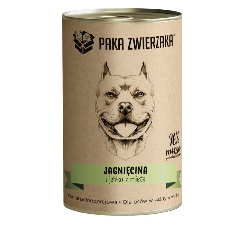 PAKA ZWIERZAKA Paka Zwierzaka Jagnięcina i jabłko z miętą 400g PAKA ZWIERZAKA Paka Zwierzaka Jagnięcina i jabłko z miętą 400g