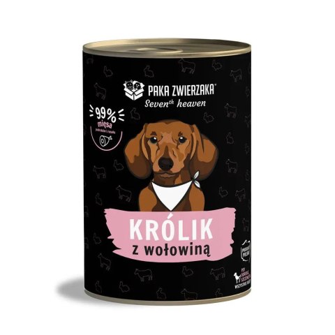 PAKA ZWIERZAKA Paka Zwierzaka Seventh Heaven Królik i wołowina 400g PAKA ZWIERZAKA Paka Zwierzaka Seventh Heaven Królik i wołowina 400g
