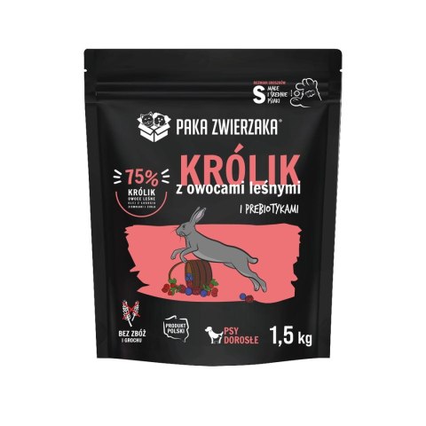 PAKA ZWIERZAKA Paka Zwierzaka Seventh Heaven Królik z owocami leśnymi S 1,5kg PAKA ZWIERZAKA Paka Zwierzaka Seventh Heaven Królik z owocami leśnymi S 1,5kg